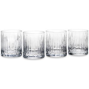 Soho Crystal Doubld Old Fashion Glasses. Set of 4