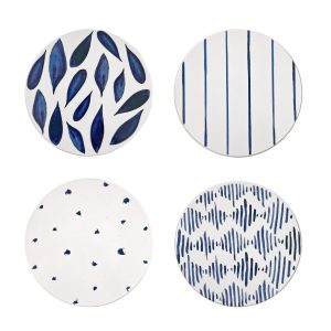 Blue Bay Corkback Coasters. Set of 4