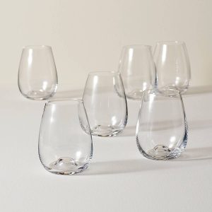 Tuscany Classics Stemless Wine Glasses. Set of 6