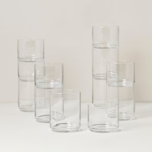Tuscany Classics Stackable Clear 12-Piece Set