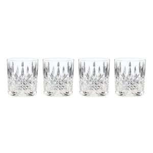 Hamilton Crystal Double Old Fashion Glasses. Set of 4