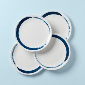 Blue Bay Melamine Dinner Plates. Set of 4