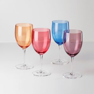 True Colors Wine Glasses. Set Of 4
