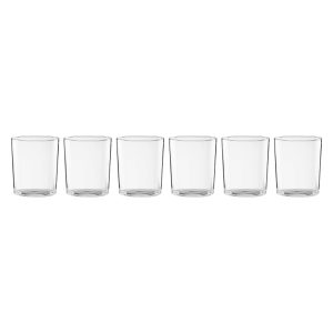 Bunny Hop Stackable Clear Tall Glasses. Set of 6