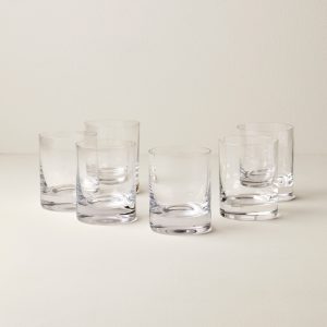 Tuscany Classics Cylinder Double Old Fashion Glasses. Set of 6