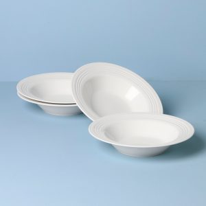 Tin Can Alley Rimmed Soup Bowls. Set of 4