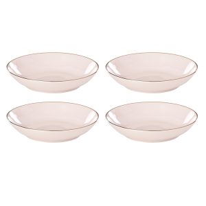 Trianna Blush Pasta Bowls. Set of 4