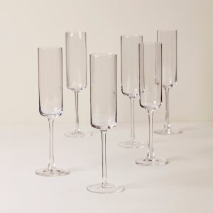 Tuscany Classics Straight Flute Glasses. Set of 6