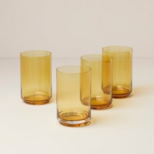 Tuscany Classics Stackable Amber Coolers. Set of 4