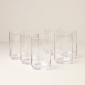 Tuscany Stackable Glass Coolers. Set of 6