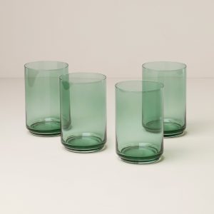Tuscany Stackable Classics Green Coolers. Set of 4