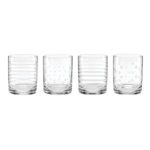 Mingle Double Old Fashion Glasses. Set of 4