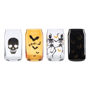 Vintro Halloween Can Cooler Glasses. Set of 4