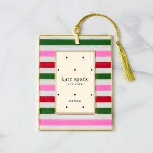 Be Jolly Stripe Mini Frame Ornament