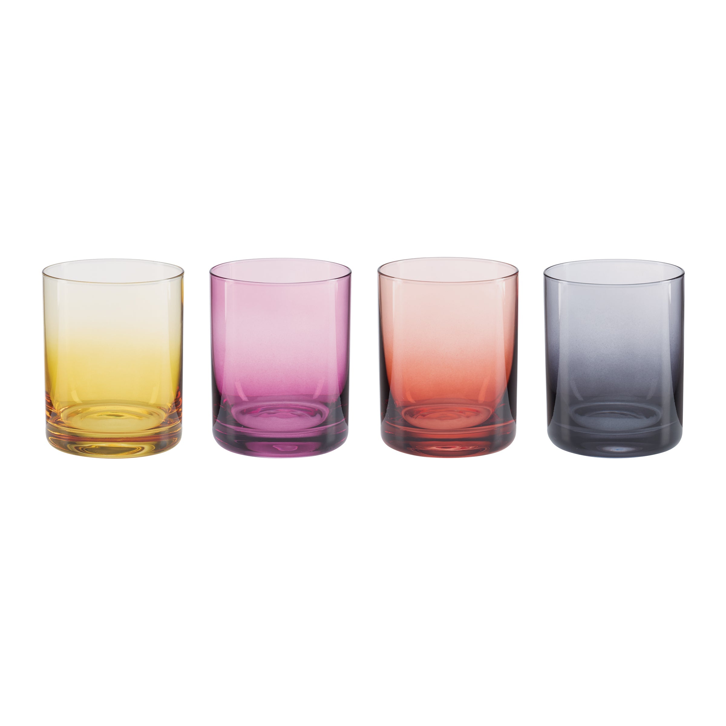 Golden Hour Double Old Fashion Glasses. Set of 4