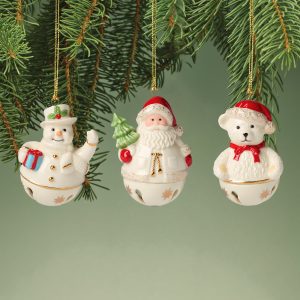Jingle Bell Ornaments. Set of 3