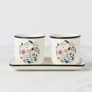 Chef Snoopy Herb Pots - Set Of 2