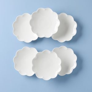 Studio 1414 Scallop Accent Plates. Set of 6