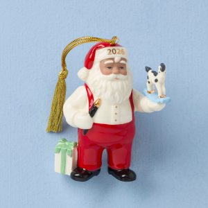 African American Santa Workshop Ornament