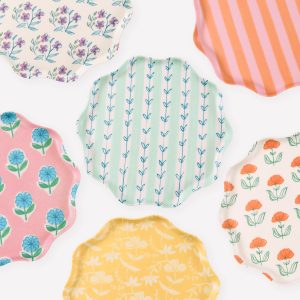 Flora Reusable Small Plates. Set of 6