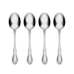True Rose Everyday Flatware Dinner Spoons. Set Of 4