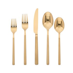 Kenton Gold Sand 30-Piece Flatware Set