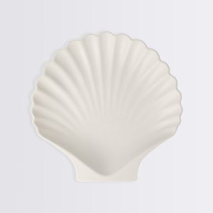 Bamboo Natural Shell Plates. Set of 6