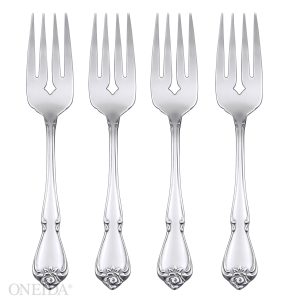 True Rose Everyday Flatware Salad Forks. Set Of 4